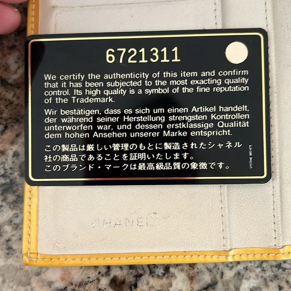 Chanel Vintage Patent Leather Wallet